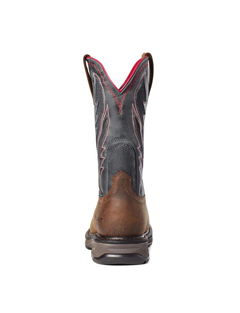 Botas Impermeables Ariat WorkHog XT VentTEK Carbon Puntera Trabajo Marrom | GBM103245