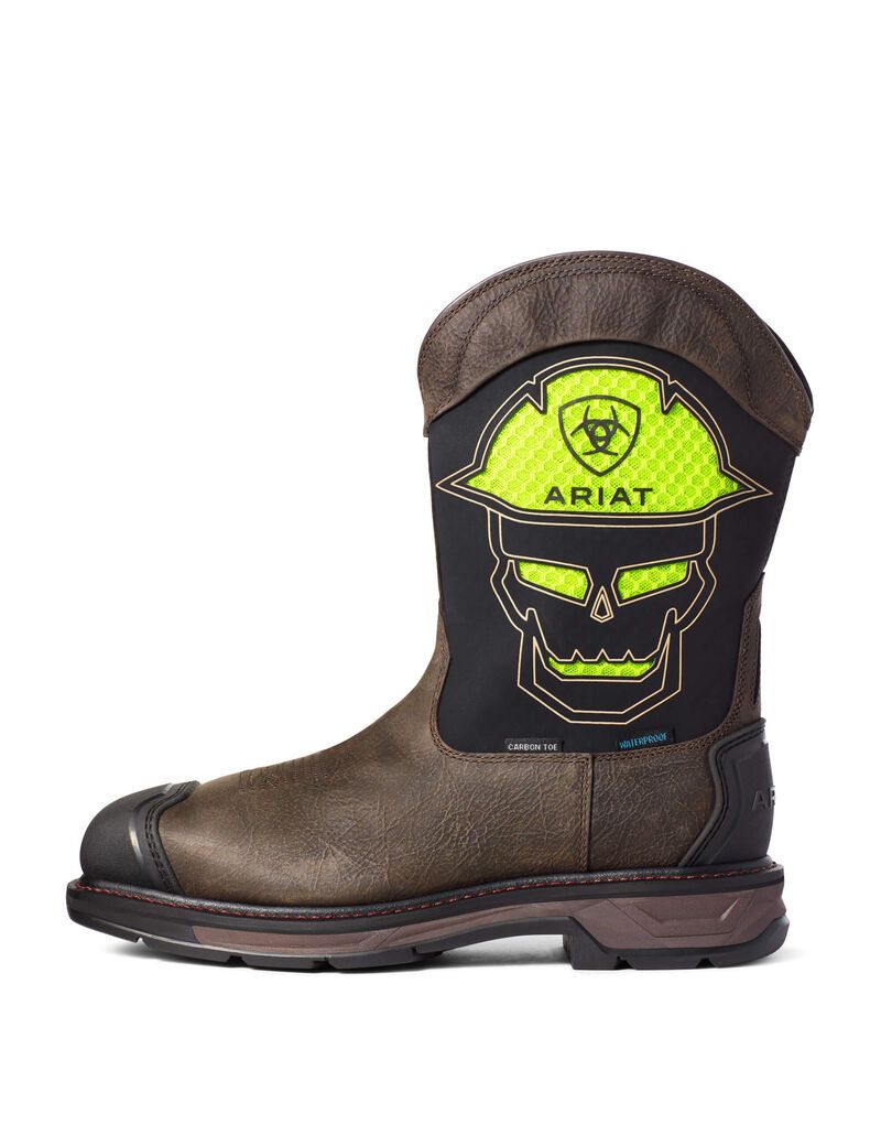 Botas Impermeables Ariat WorkHog XT VentTEK Bold Carbon Puntera Trabajo Cafes | OXM632180