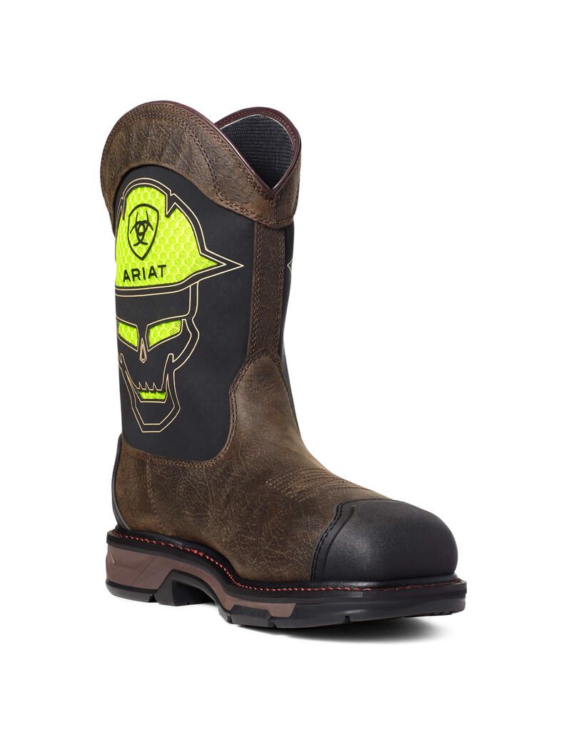 Botas Impermeables Ariat WorkHog XT VentTEK Bold Carbon Puntera Trabajo Cafes | OXM632180