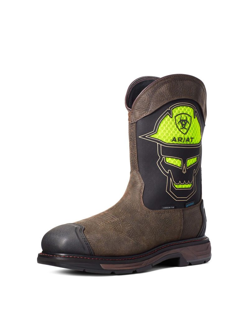 Botas Impermeables Ariat WorkHog XT VentTEK Bold Carbon Puntera Trabajo Cafes | OXM632180