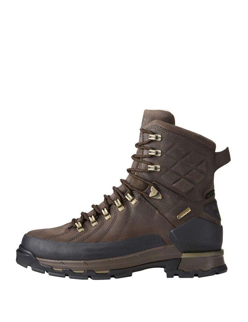 Botas Montaña Ariat Catalyst VX Defiant 8' Gore-Tex 400g Hunting Marrom | VPL983615