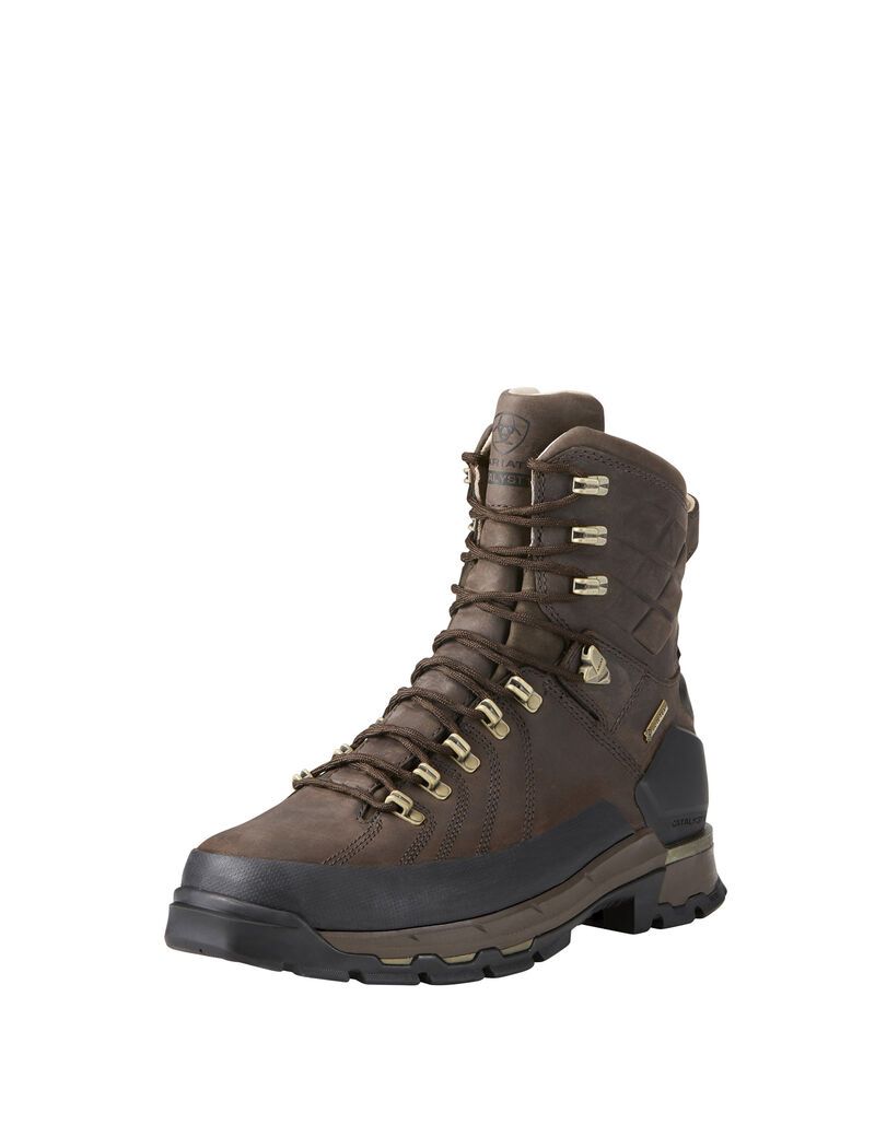 Botas Montaña Ariat Catalyst VX Defiant 8\' Gore-Tex 400g Hunting Marrom | VPL983615