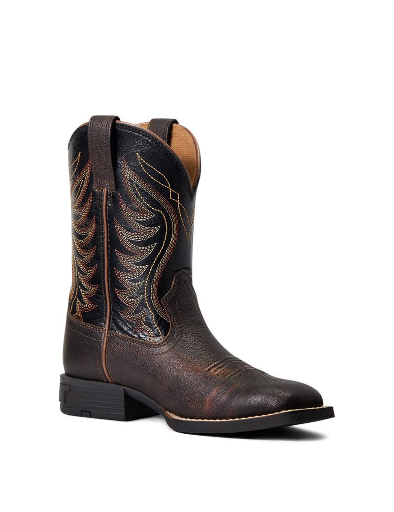 Botas Occidentales Ariat Amos Rojos Marrom | HVI810354