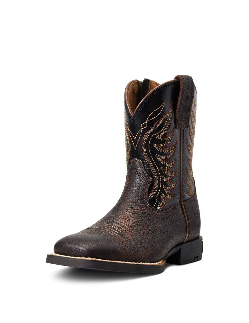 Botas Occidentales Ariat Amos Rojos Marrom | XHR647235