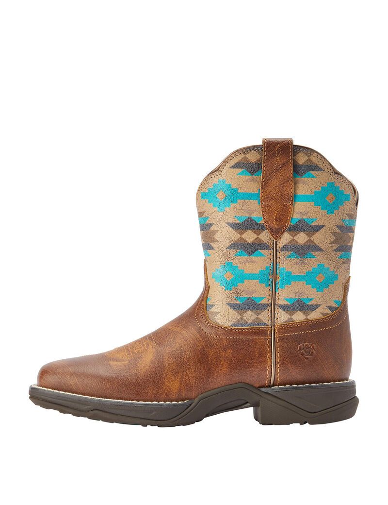 Botas Occidentales Ariat Anthem Shortie Savanna Grises Marrom | RHZ952340