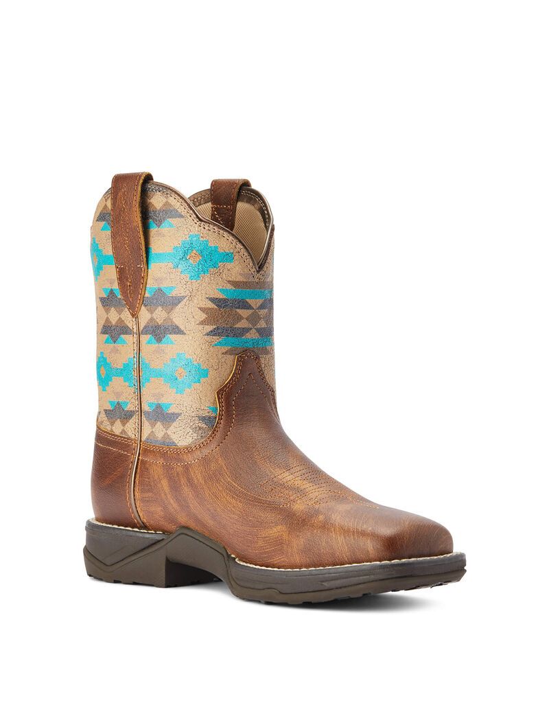 Botas Occidentales Ariat Anthem Shortie Savanna Grises Marrom | RHZ952340