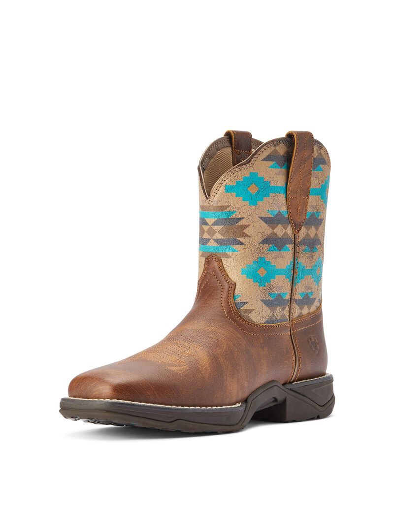 Botas Occidentales Ariat Anthem Shortie Savanna Grises Marrom | RHZ952340