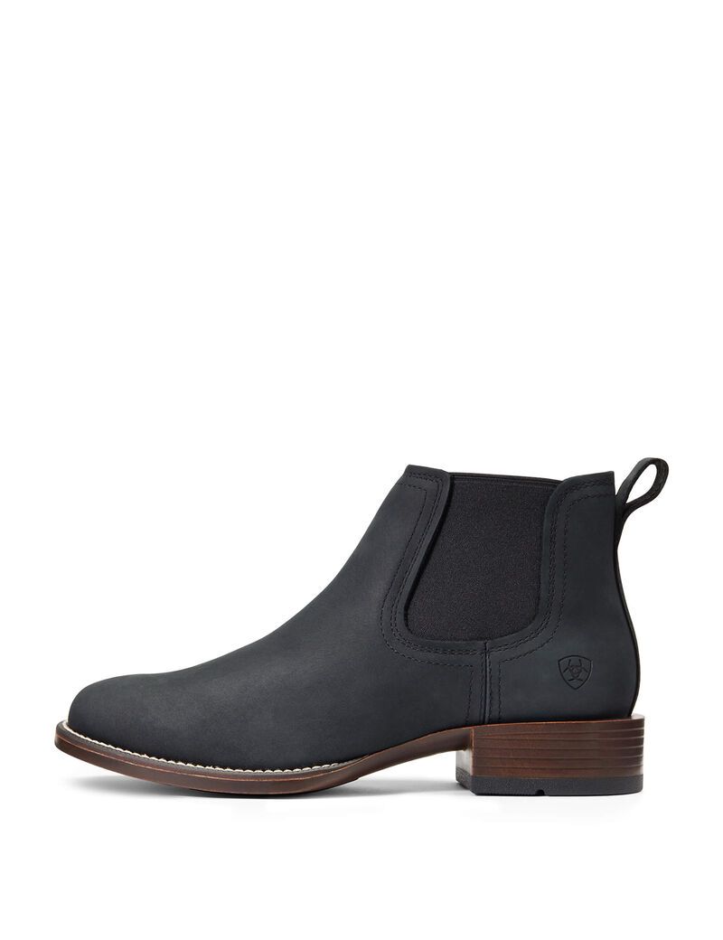 Botas Occidentales Ariat Booker Ultra Round Puntera Negros | TKH658127