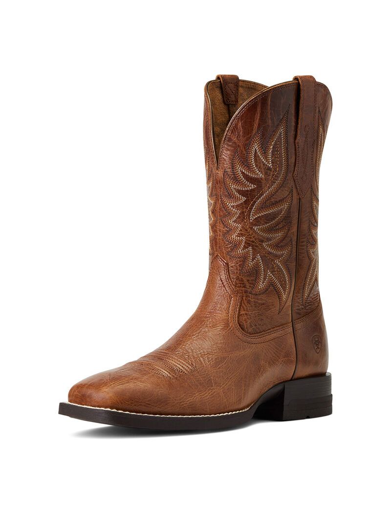 Botas Occidentales Ariat Brander Marrom Oscuro | EOU017643