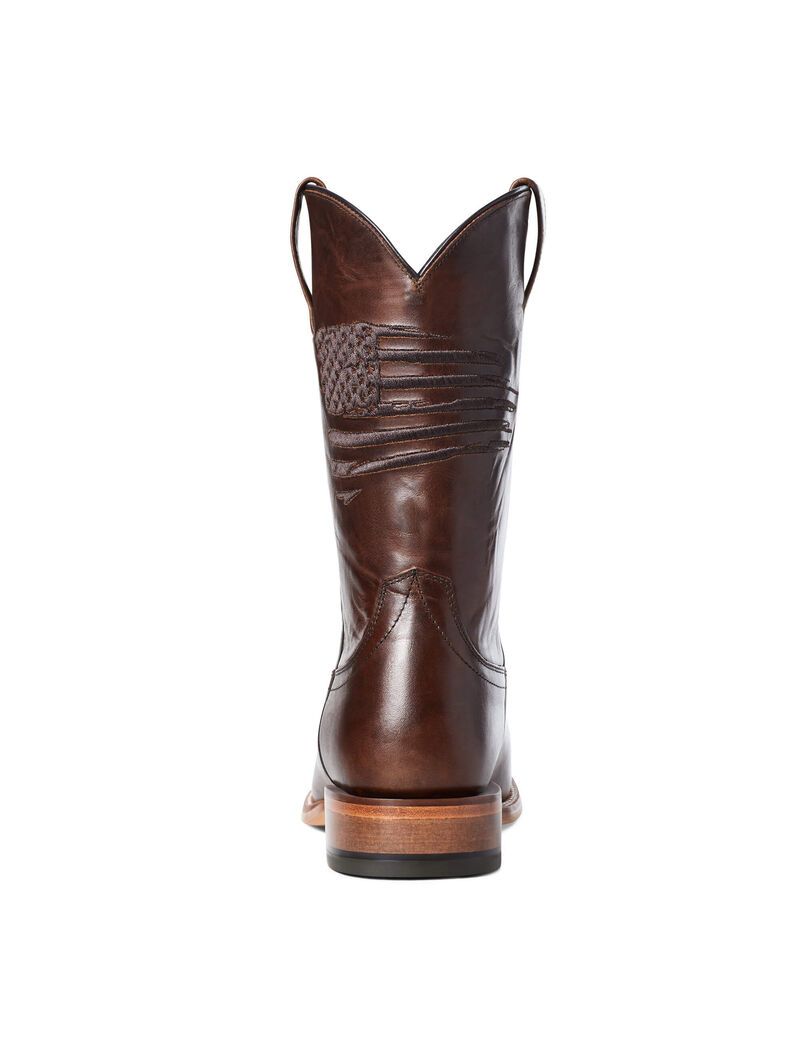 Botas Occidentales Ariat Circuit Patriot Square Puntera Marrom | FYG836924