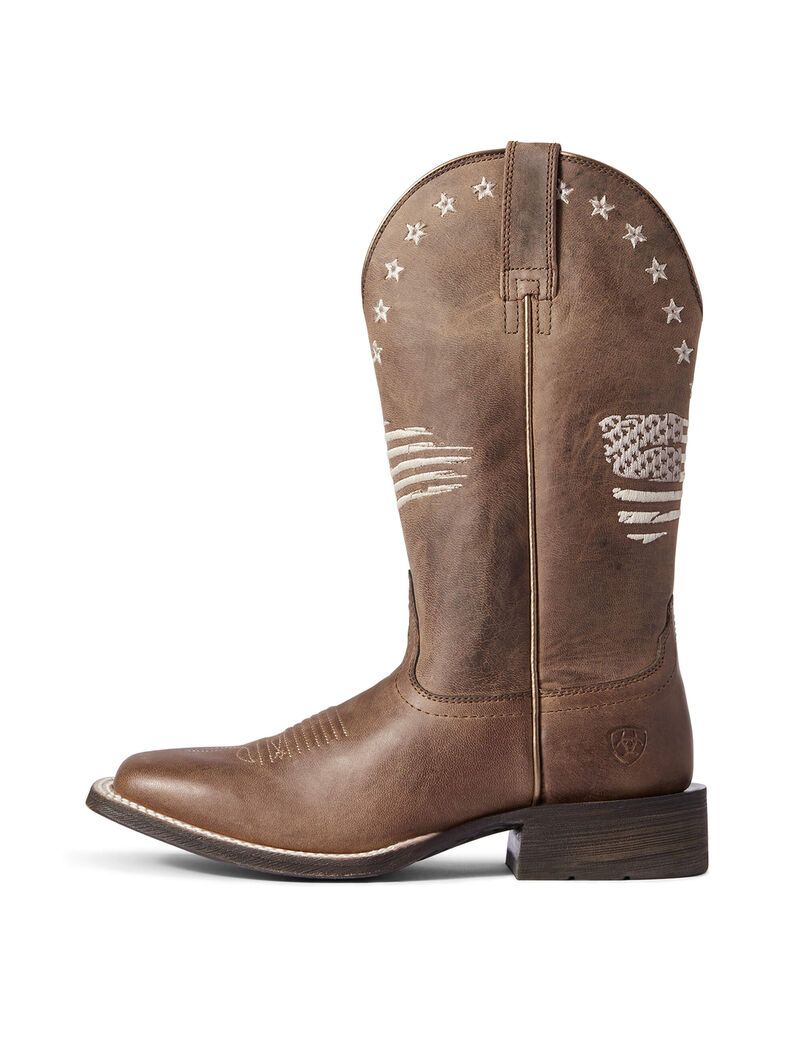 Botas Occidentales Ariat Circuit Patriot Marrom | POY395768