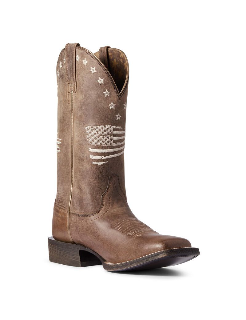 Botas Occidentales Ariat Circuit Patriot Marrom | POY395768