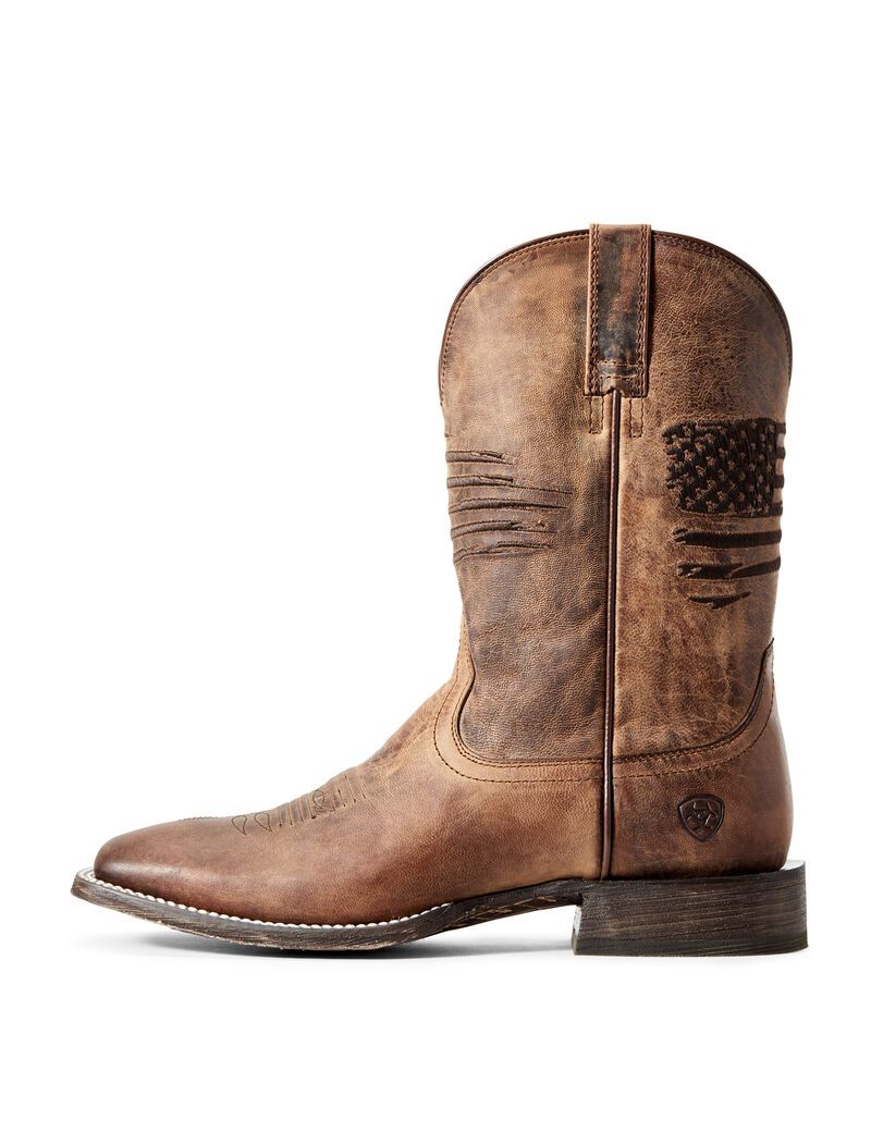 Botas Occidentales Ariat Circuit Patriot Marrom | SWR639025