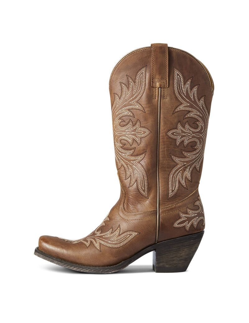 Botas Occidentales Ariat Circuit Rosewood Beige Marrom | CBP109854