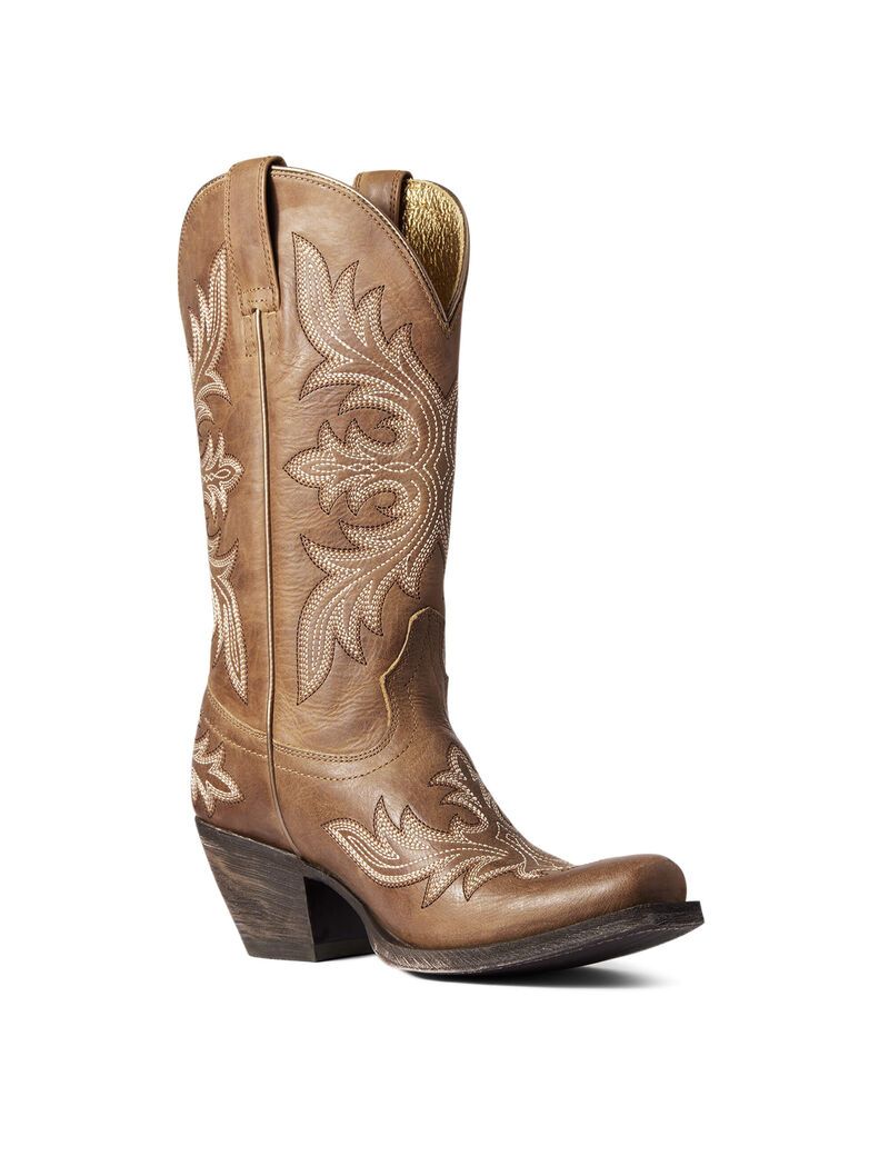 Botas Occidentales Ariat Circuit Rosewood Beige Marrom | CBP109854