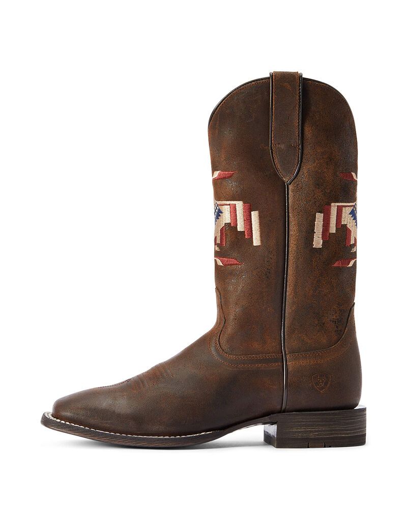 Botas Occidentales Ariat Circuit Thunderbird Chimayo Marrom | XMY790823