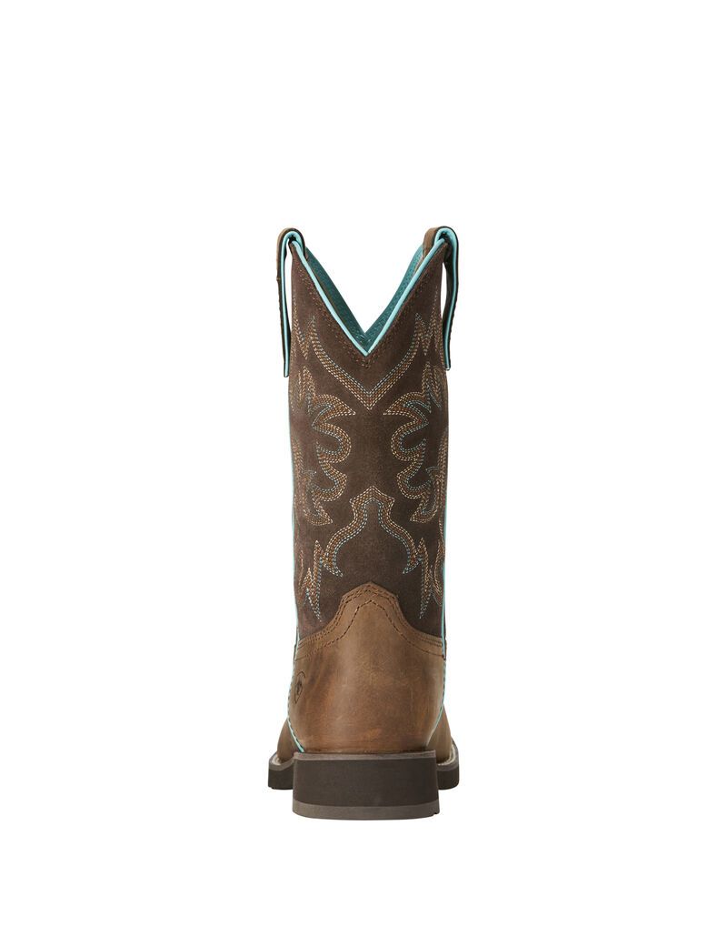 Botas Occidentales Ariat Delilah Round Puntera Marrom | WOR879531