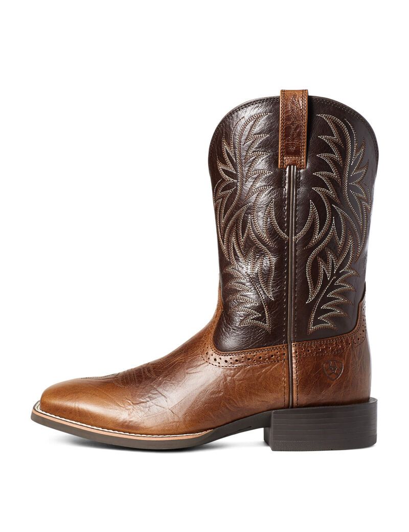 Botas Occidentales Ariat Deporte Anchos Square Puntera Marrom | NSW369451