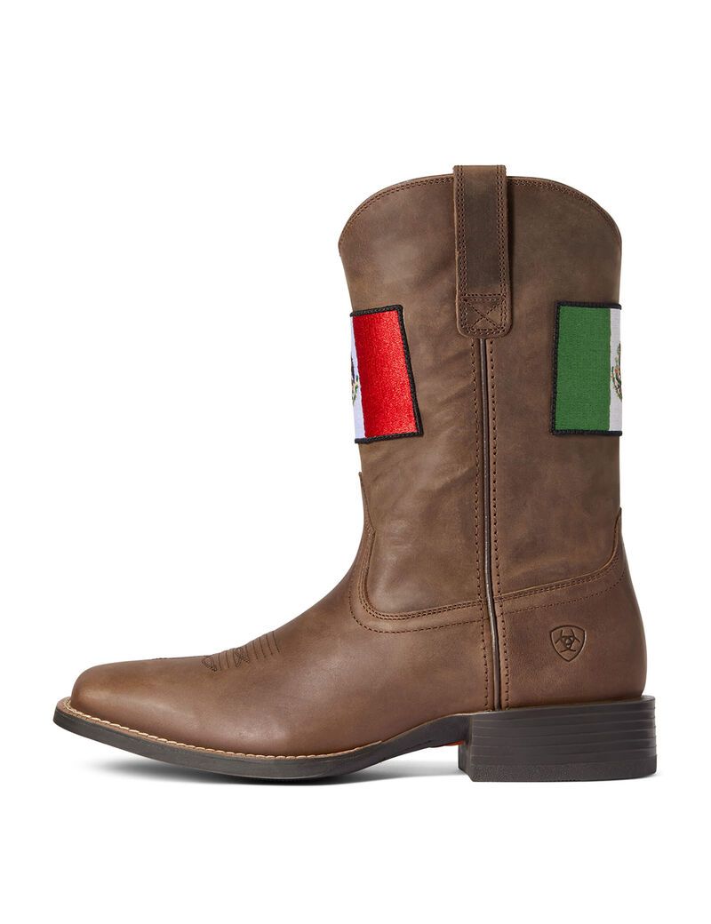 Botas Occidentales Ariat Deporte Orgullo Mexicano Ii Marrom | DZW372504