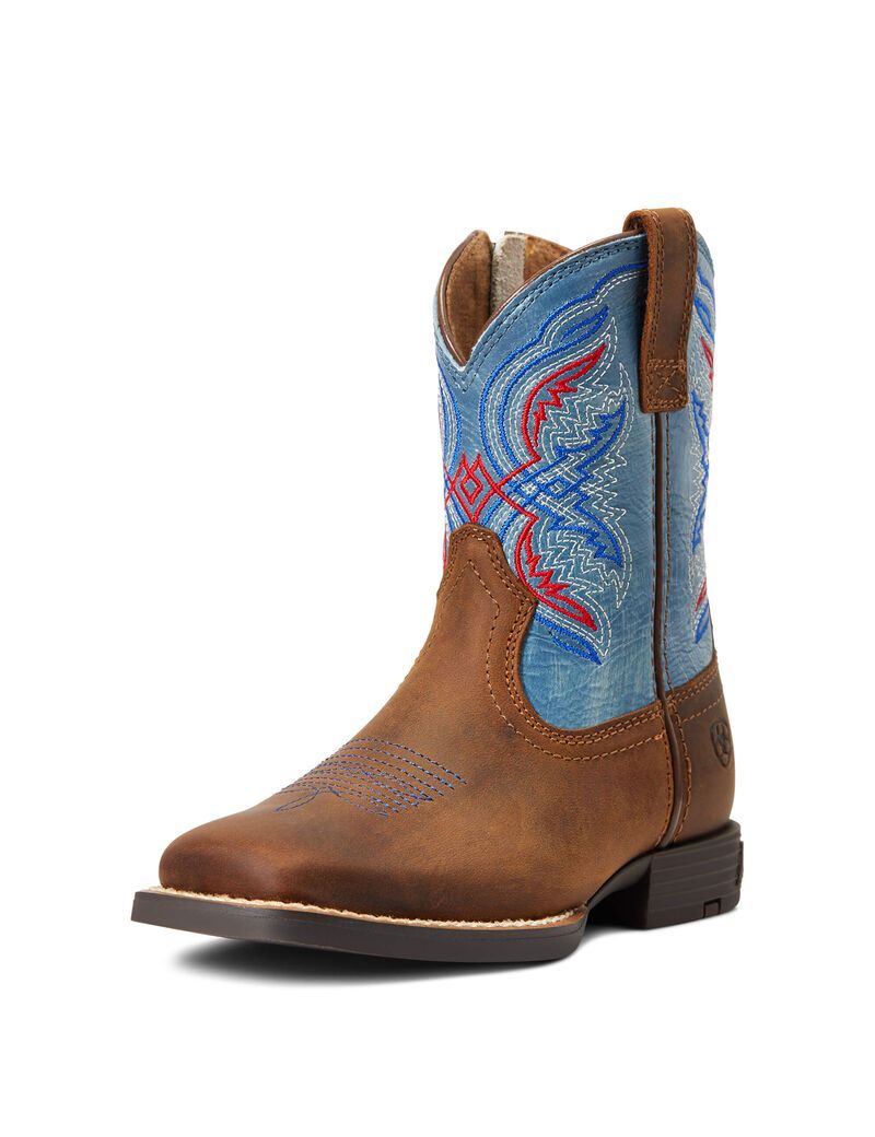 Botas Occidentales Ariat Double Kicker Marrom | LFT617923