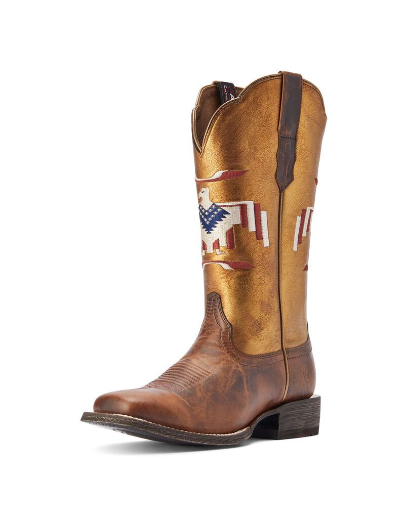 Botas Occidentales Ariat Frontier Thunderbird Chimayo Marrom | DEA187230