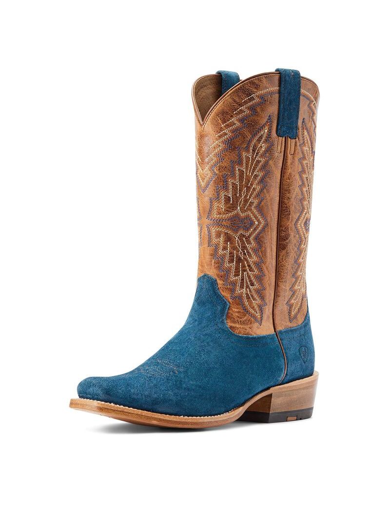 Botas Occidentales Ariat Futurity Showman Grises Azules | VFZ407983