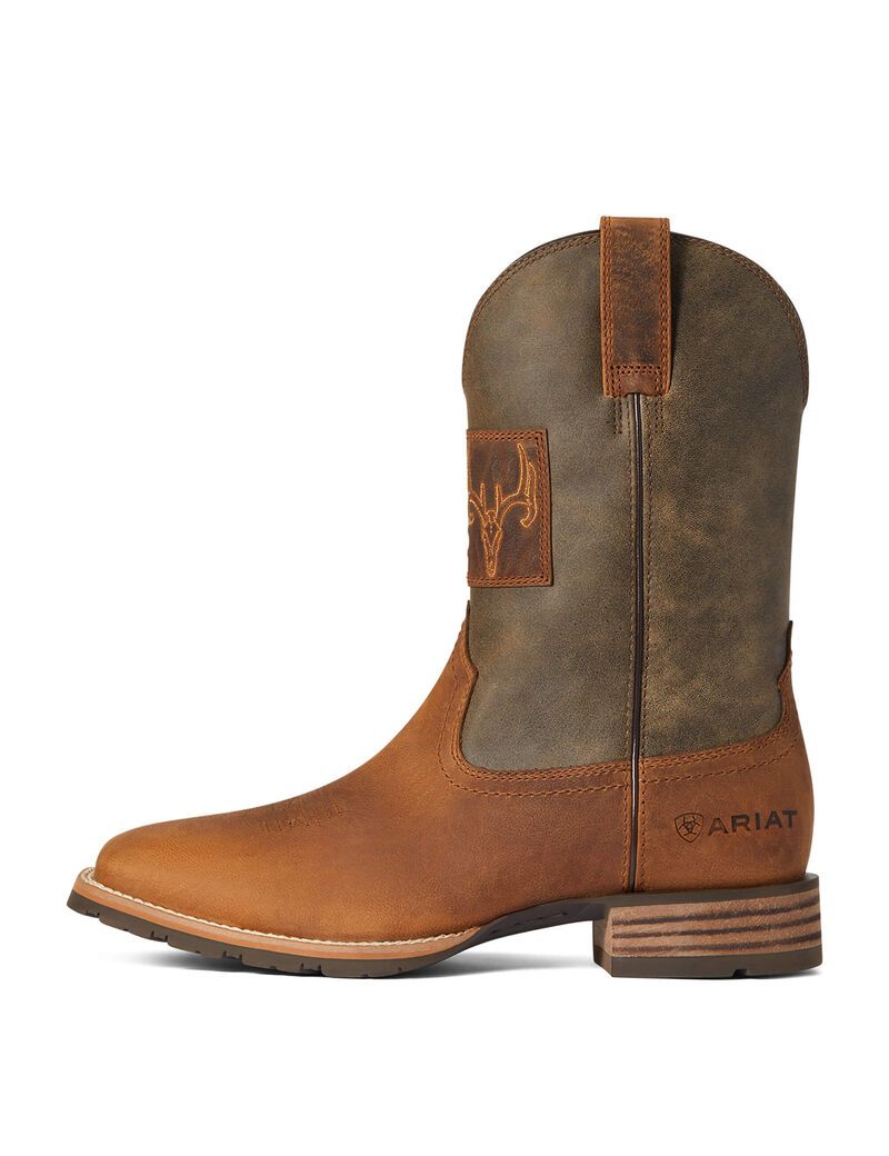 Botas Occidentales Ariat Híbrido Patriot Country Marrom | QOS570924