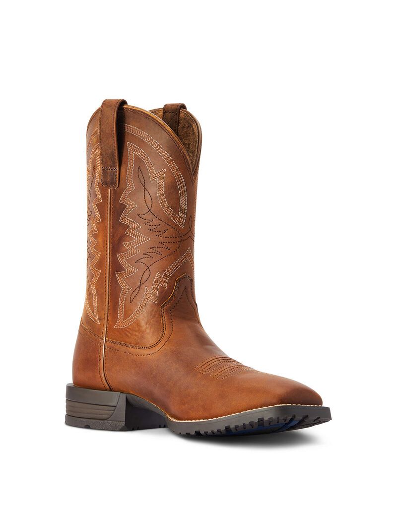 Botas Occidentales Ariat Híbrido Ranchwork Marrom | YST712605