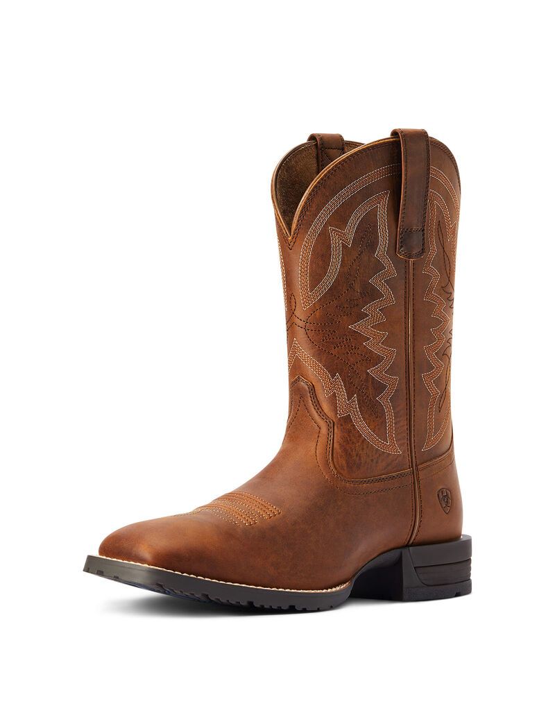 Botas Occidentales Ariat Híbrido Ranchwork Marrom | YST712605