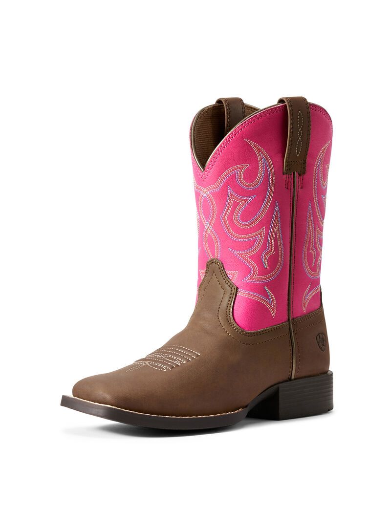 Botas Occidentales Ariat Jr Champ Marrom | AYQ879321