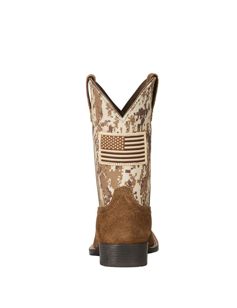 Botas Occidentales Ariat Patriot Beige Marrom Camuflados | MCD617890