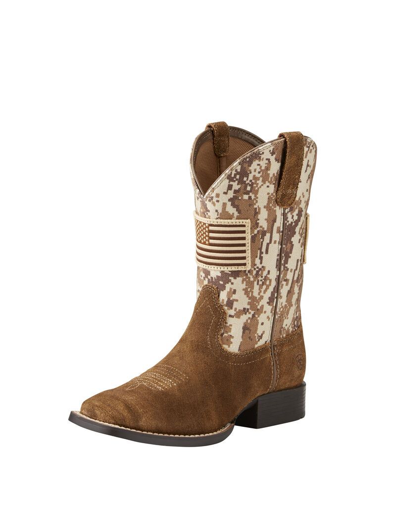 Botas Occidentales Ariat Patriot Beige Marrom Camuflados | MCD617890