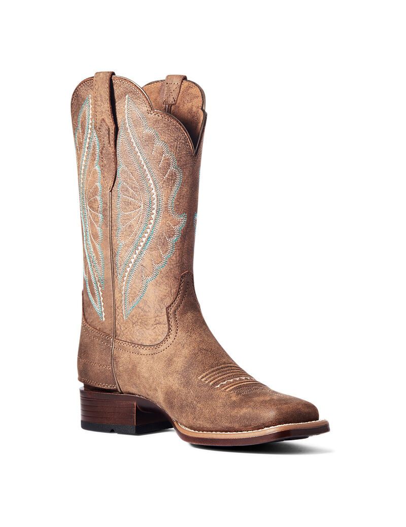 Botas Occidentales Ariat Primetime Ez Zip Marrom | YMN410357