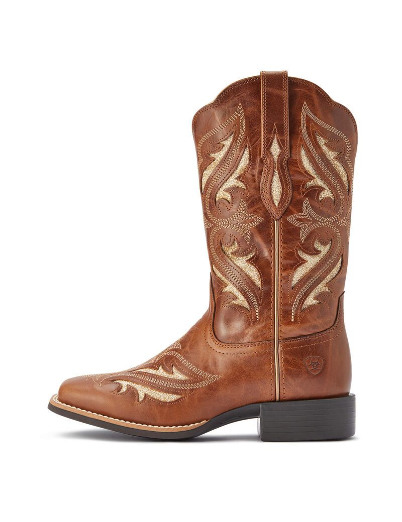 Botas Occidentales Ariat Round Up Bliss Marrom | BME076594