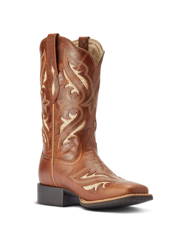 Botas Occidentales Ariat Round Up Bliss Marrom | BME076594