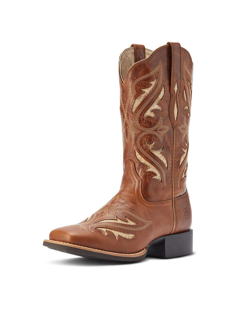 Botas Occidentales Ariat Round Up Bliss Marrom | BME076594