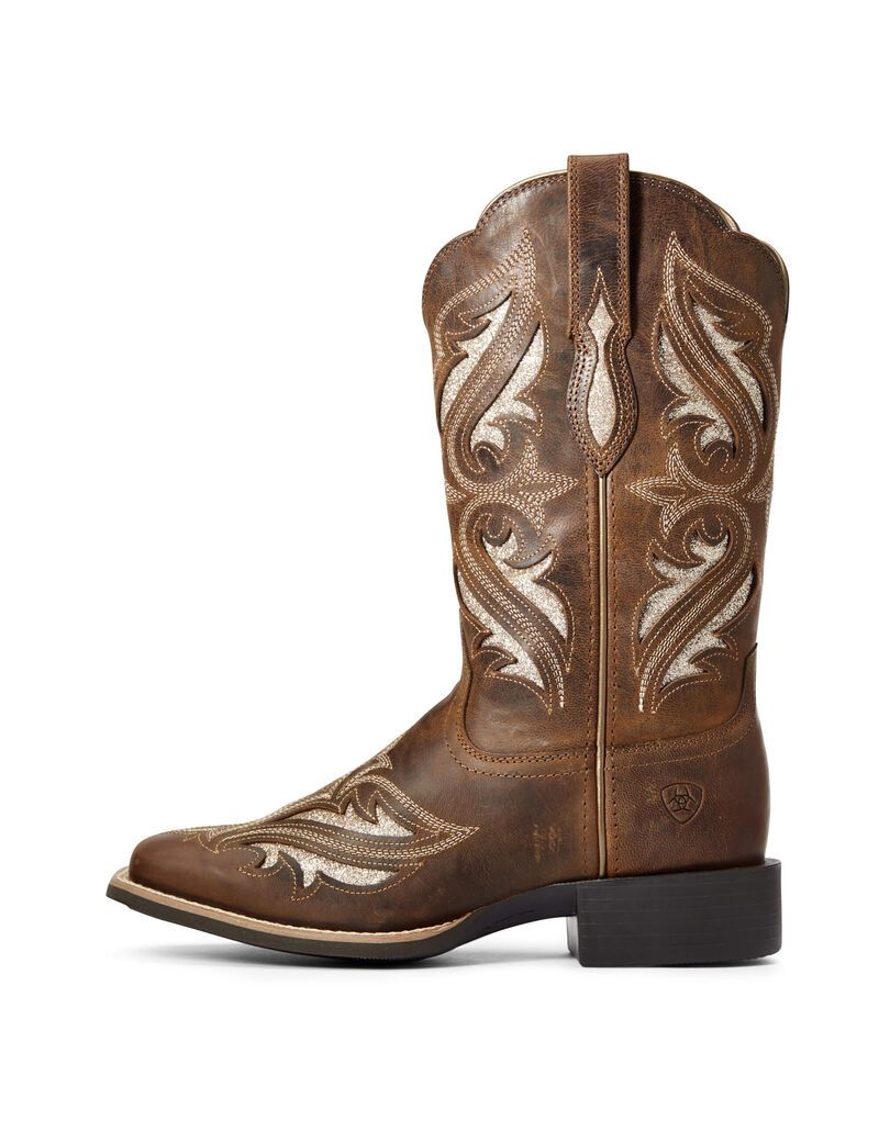 Botas Occidentales Ariat Round Up Bliss Marrom | FDE356720