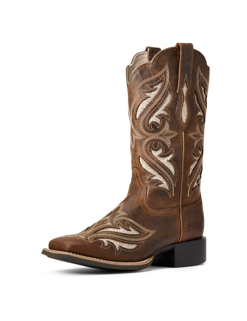 Botas Occidentales Ariat Round Up Bliss Marrom | FDE356720