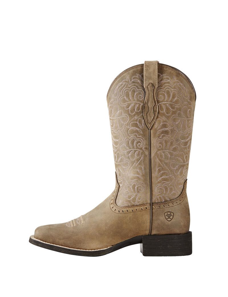 Botas Occidentales Ariat Round Up Remuda Marrom | BFN608593