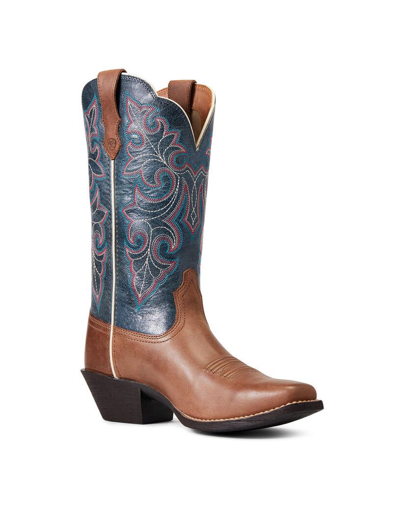 Botas Occidentales Ariat Round Up Square Puntera Marrom | MWH524960