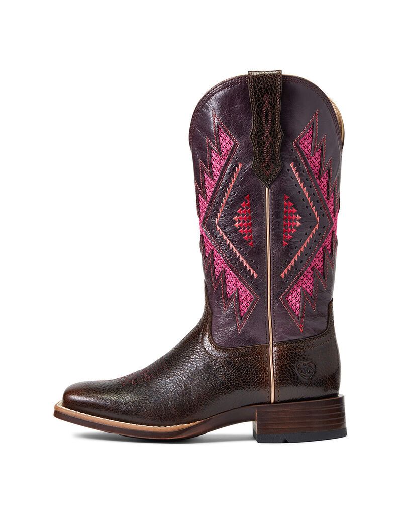 Botas Occidentales Ariat Sienna Venttek 360 Chocolate | YFC643589