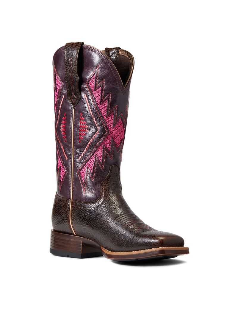 Botas Occidentales Ariat Sienna Venttek 360 Chocolate | YFC643589