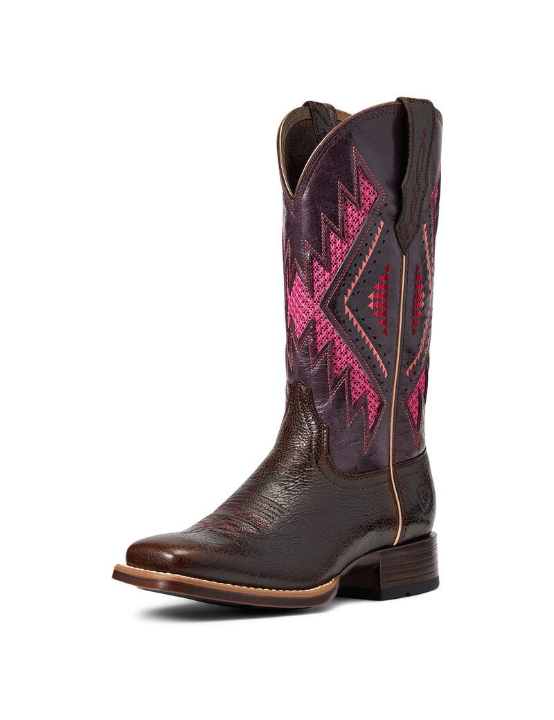 Botas Occidentales Ariat Sienna Venttek 360 Chocolate | YFC643589