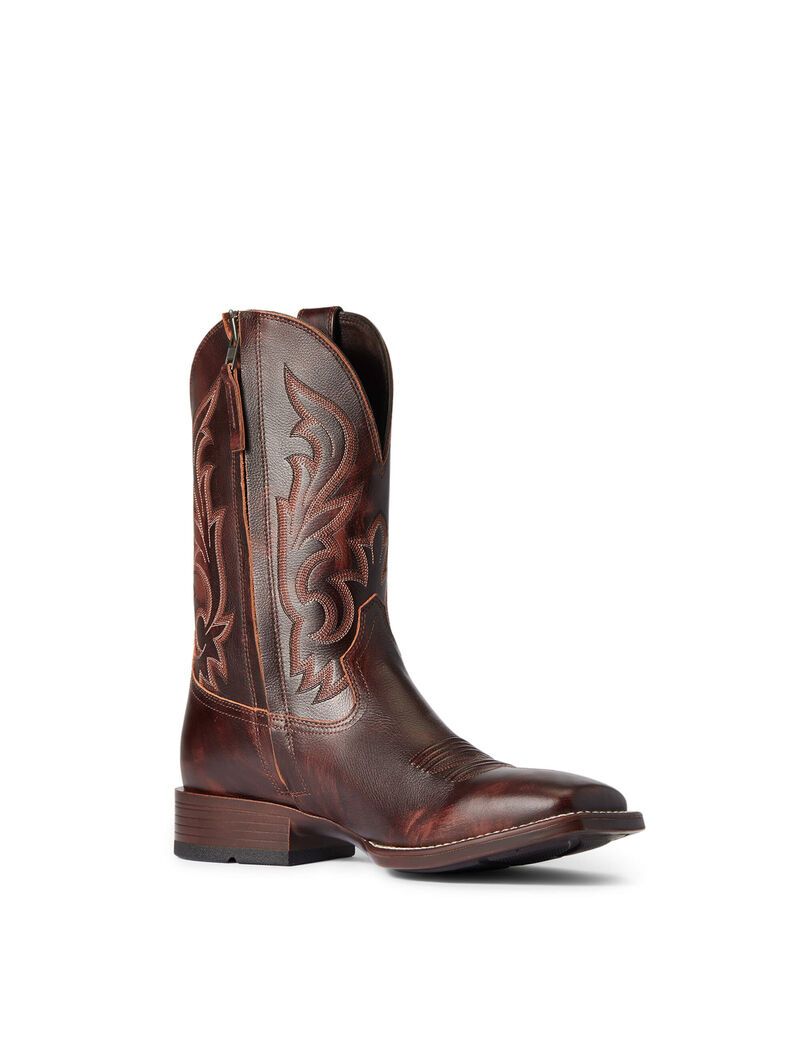 Botas Occidentales Ariat Slim Zip Ultra Rojos Marrom | NXB890463