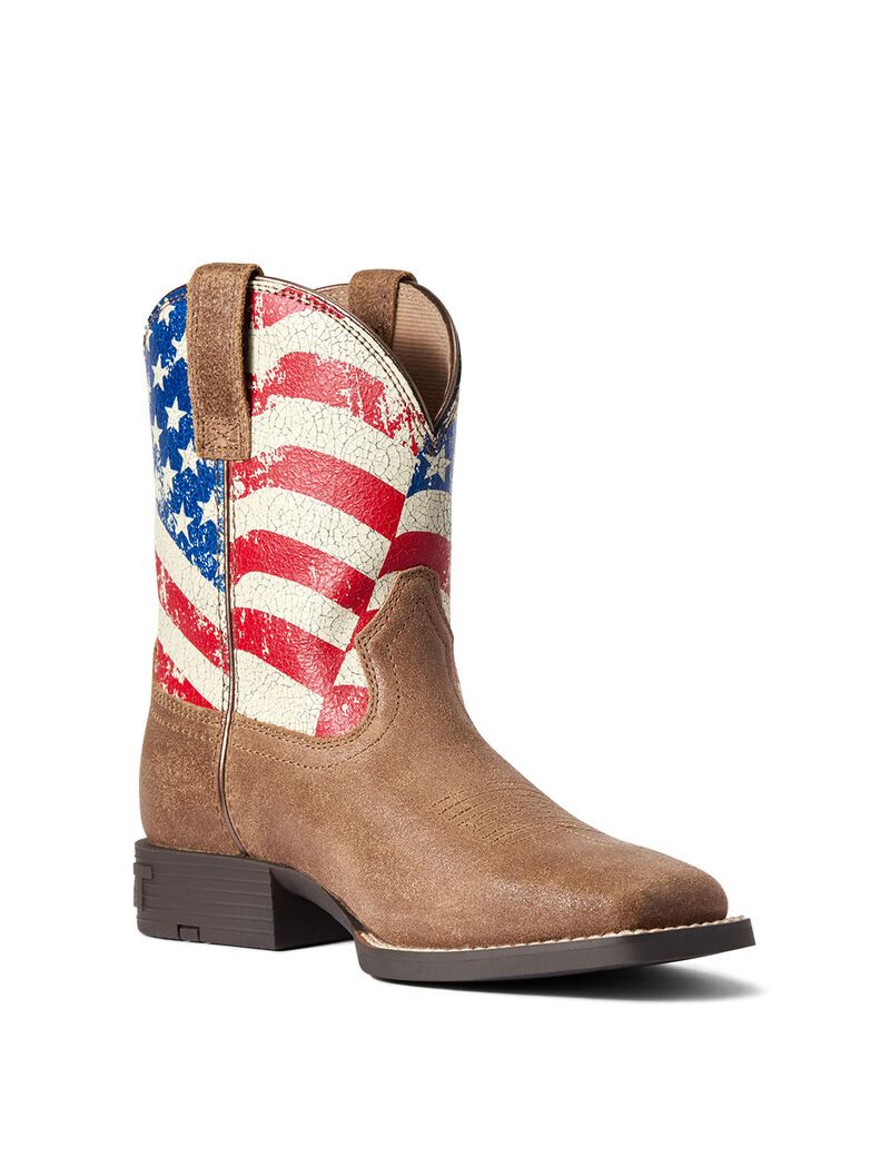 Botas Occidentales Ariat Stars And Stripes Marrom | KXF710825