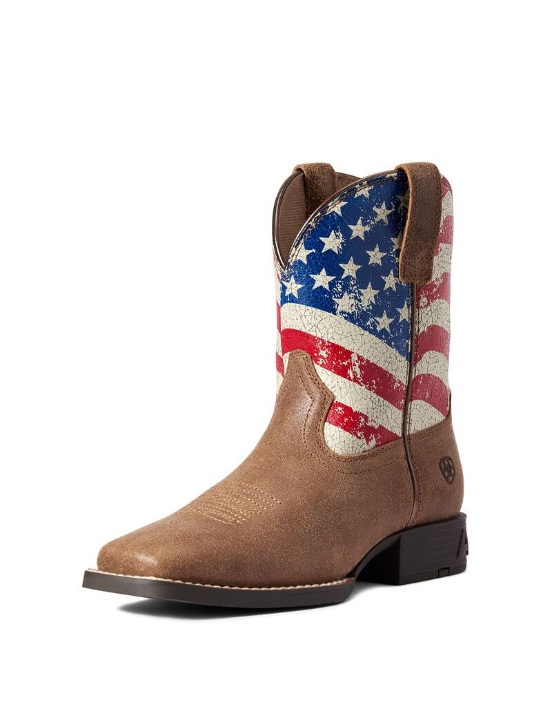 Botas Occidentales Ariat Stars And Stripes Marrom | KXF710825