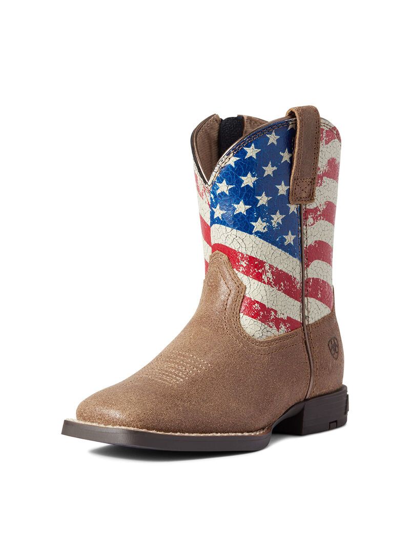 Botas Occidentales Ariat Stars And Stripes Marrom | ZIW207485