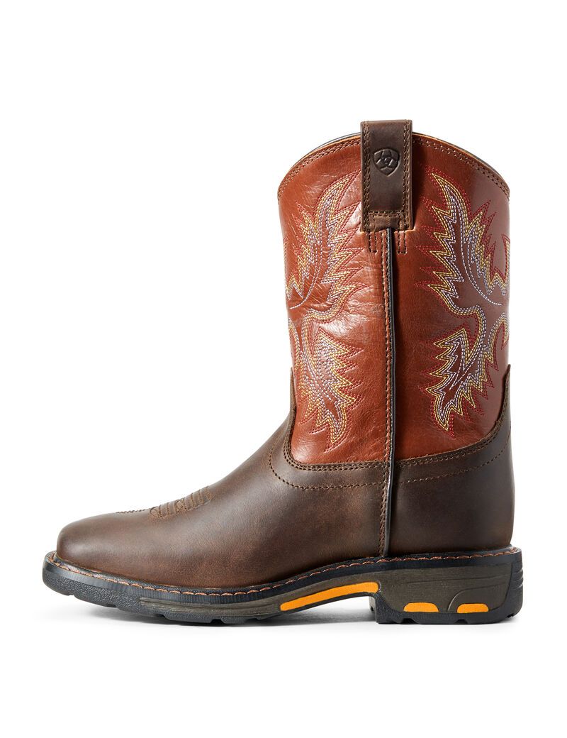 Botas Occidentales Ariat Workhog Anchos Square Puntera Multicolor | EKW421576