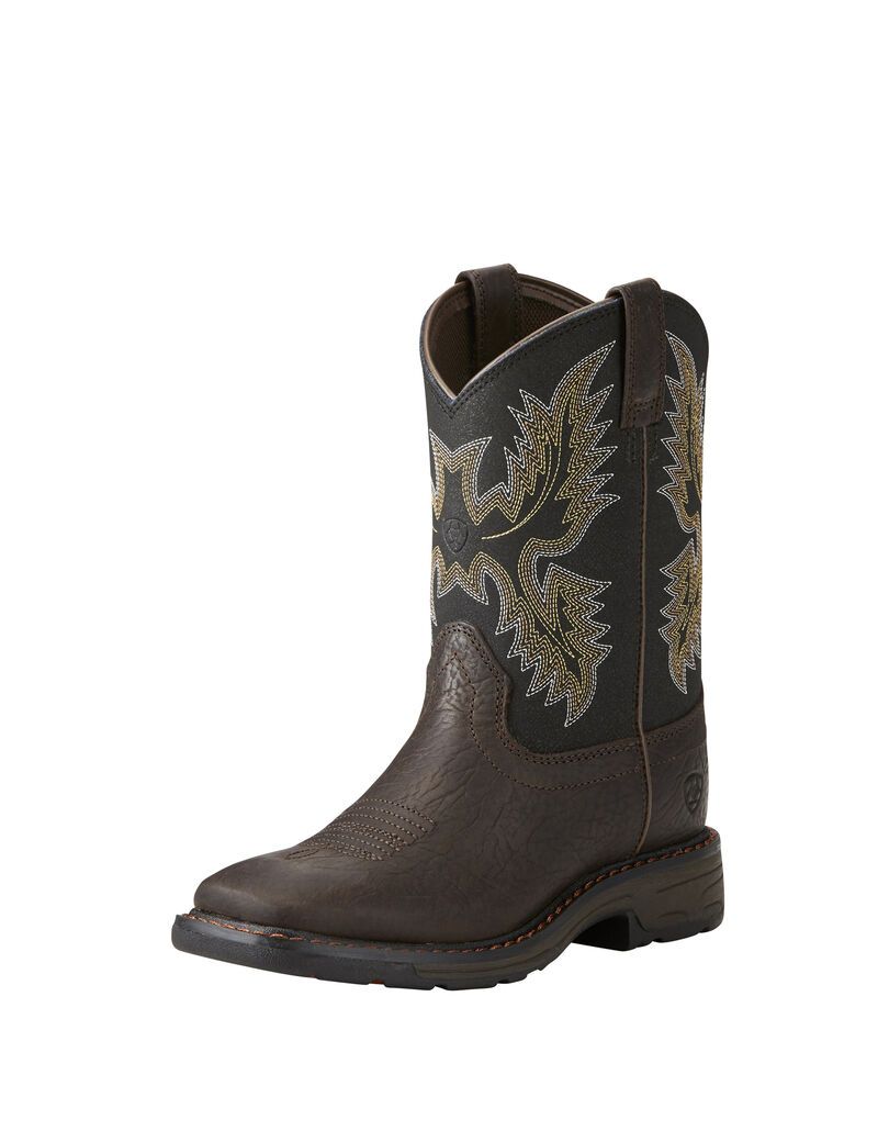 Botas Occidentales Ariat Workhog Anchos Square Puntera Marrom | EWP354617