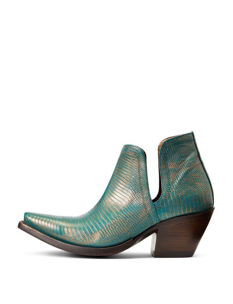 Botines Ariat Dixon Lizard Western Turquesa Metal | ZRP527930